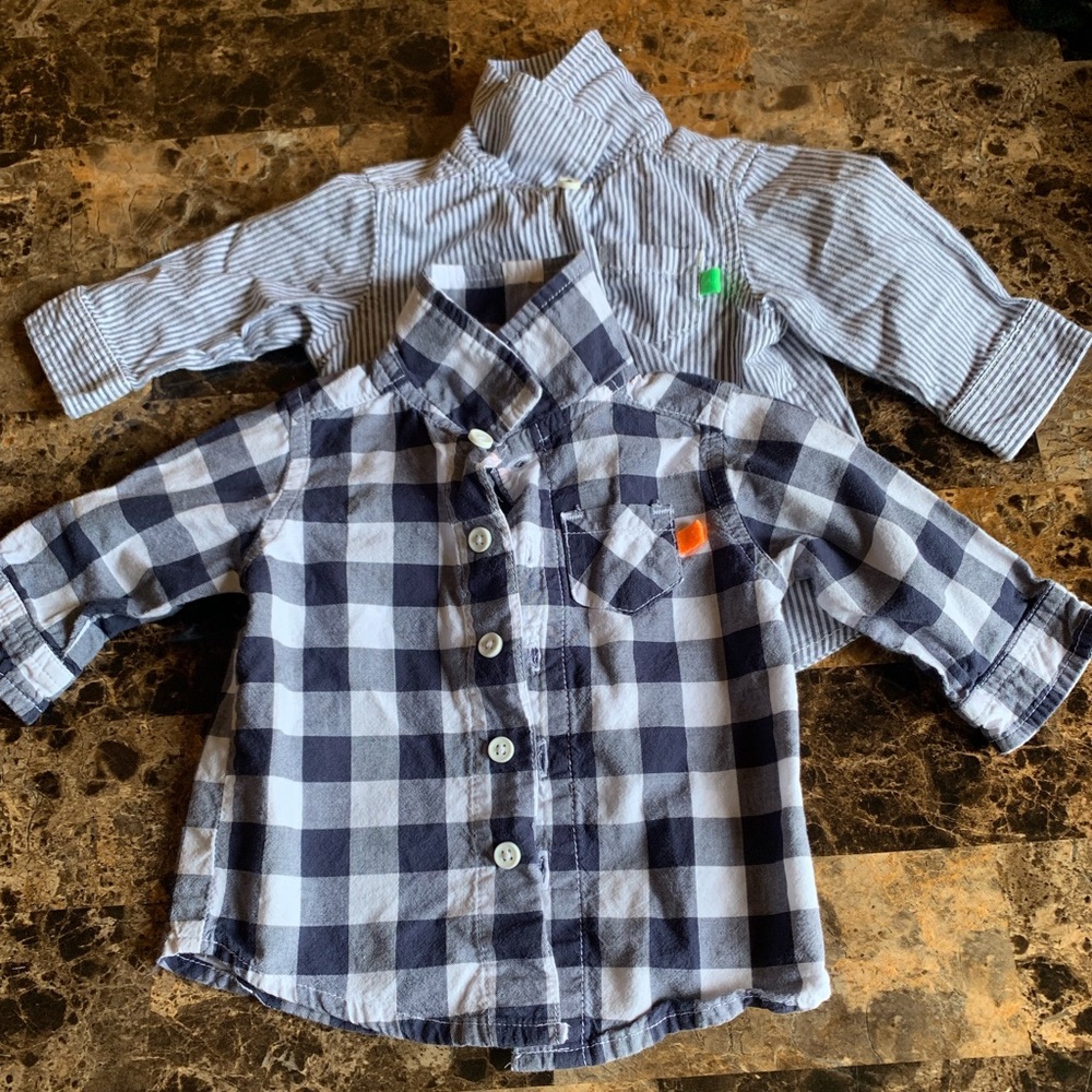Baby boy button downs bundle